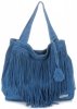GEANȚĂ DIN PIELE shopper bag Vittoria Gotti denim V6048